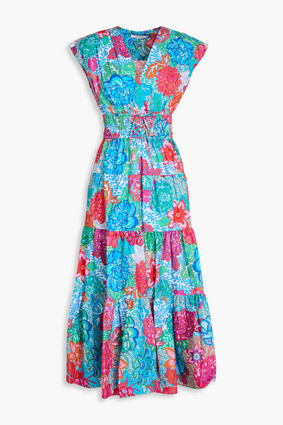 Derek Lam 10 Crosby Fatima Floral-Print Cotton Poplin Midi Dress