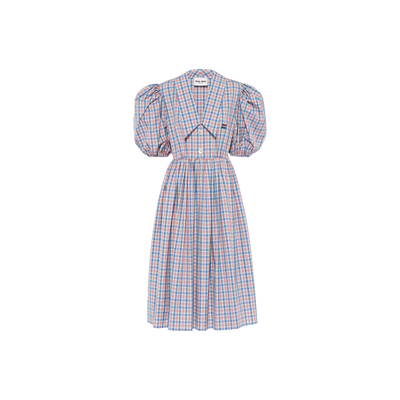 Miu Miu Checked Poplin Dress