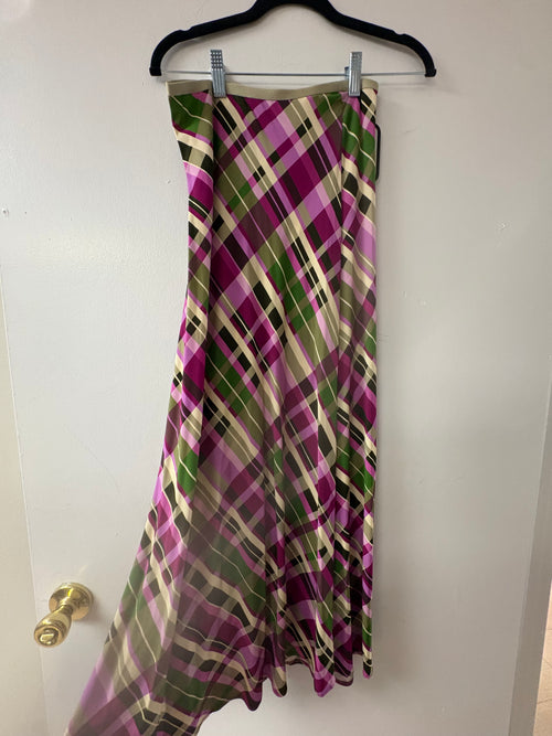 Siyu Vibrant Bias-Cut Skirt