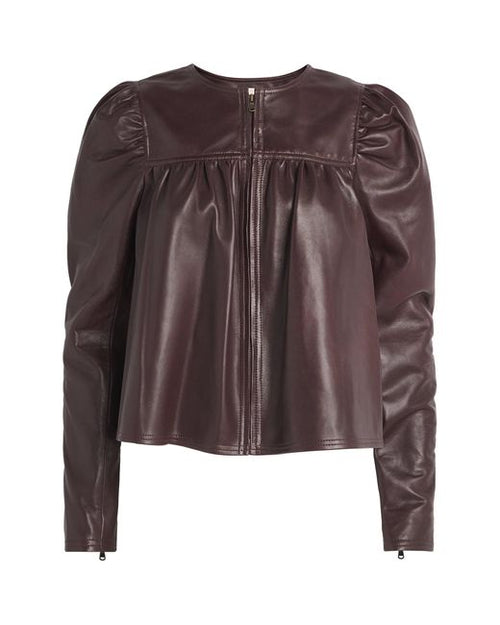 Ulla Johnson Leather Anouk Brown Jacket