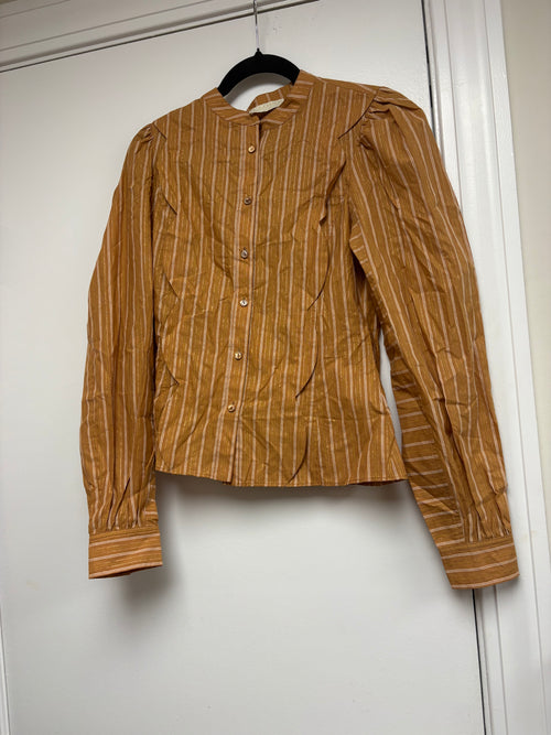 Ulla Johnson Cybil Long Sleeve Button Front Blouse