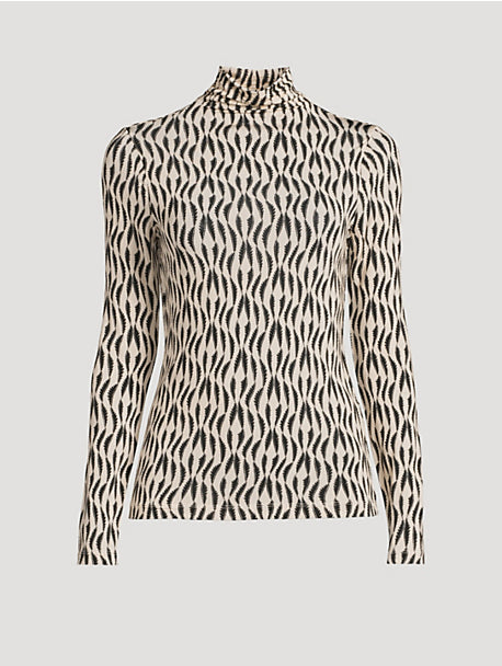 Ulla Johnson Aurelia Long Sleeve Turtleneck Top