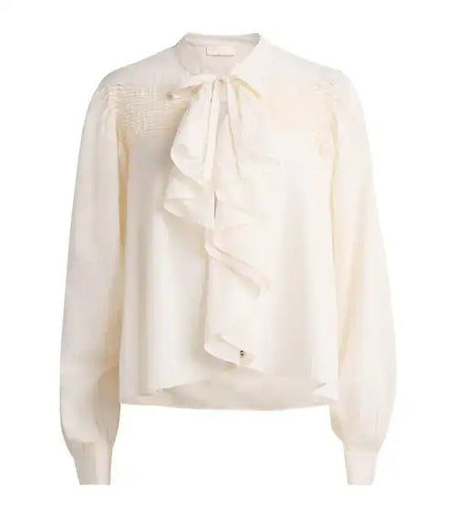 Ulla Johnson Riko Long Sleeve Blouse with Ruffles