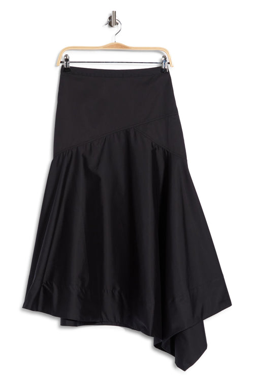 Ulla Johnson High Waist Asymmetric Skirt in Black