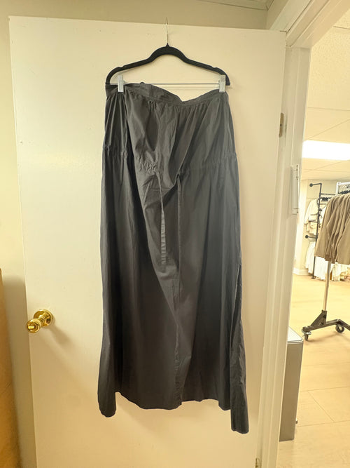 Ganni Drawstring Maxi Skirt in Black