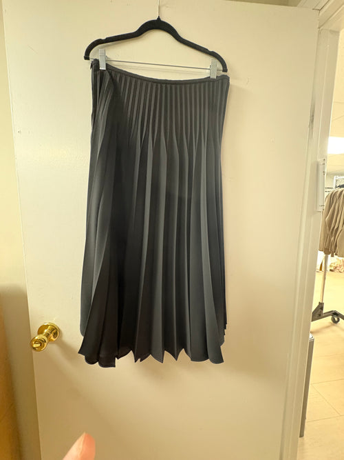 MeiMeij Balck Pleated Midi Skirt