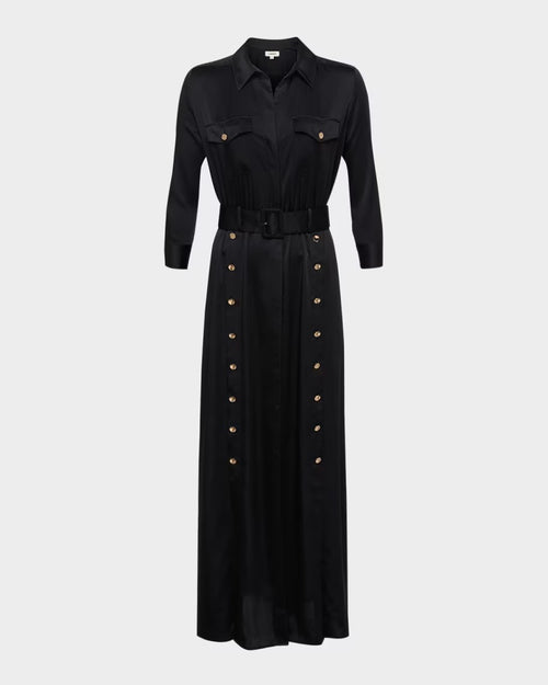 L'AGENCE Uriah Belted Maxi Shirtdress