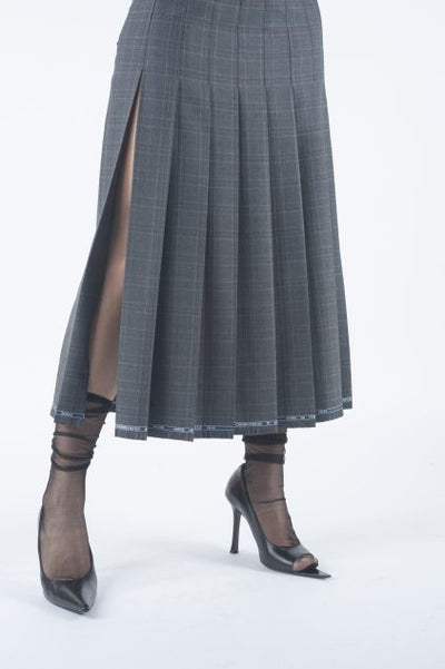 Physique du Role Pleated Midi Skirt in Grey