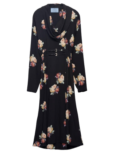 Prada Print Sable' Midi Dress