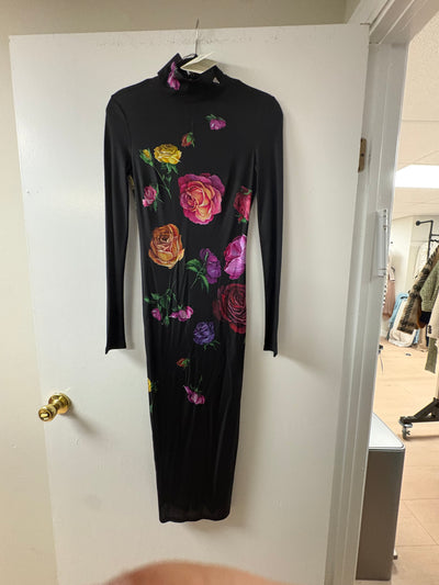 Prada Printed Organzine Bodycon Dress