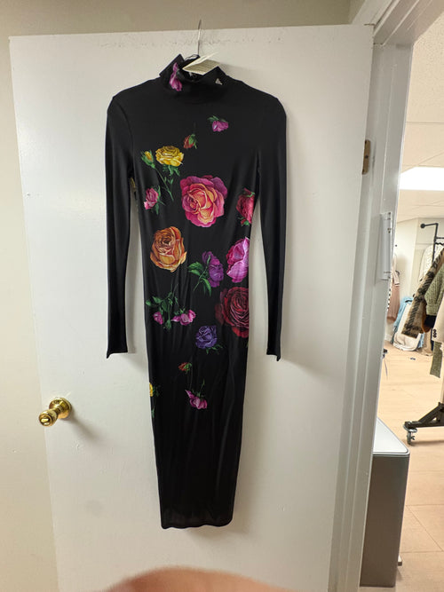 Prada Printed Organzine Bodycon Dress