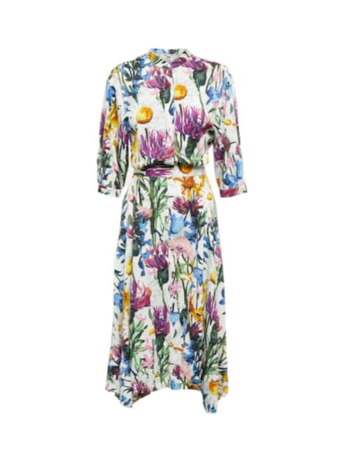 Stella McCartney Floral Satin Midi Dress