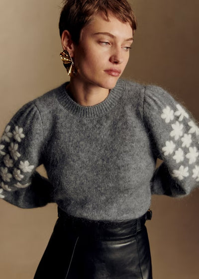 La maille Sezane , Sweater , Flower